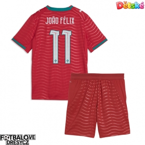 Portugalsko Joao Felix #11 Dětské Domácí dres komplet MS 2026 Krátký Rukáv (+ trenýrky)